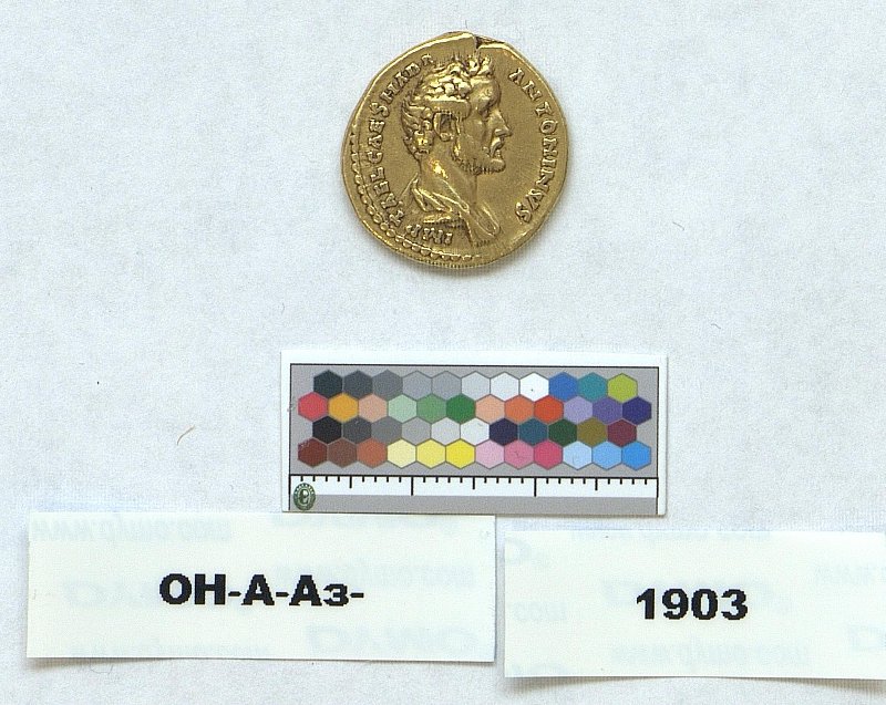 Римская империя · Antoninus Pius · Aureus · I в., Федеральное государственное бюджетное учреждение культуры "Государственный Эрмитаж"