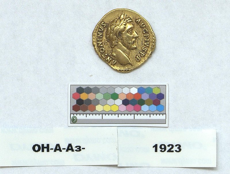 Римская империя · Antoninus Pius · Aureus · I в., Федеральное государственное бюджетное учреждение культуры "Государственный Эрмитаж"