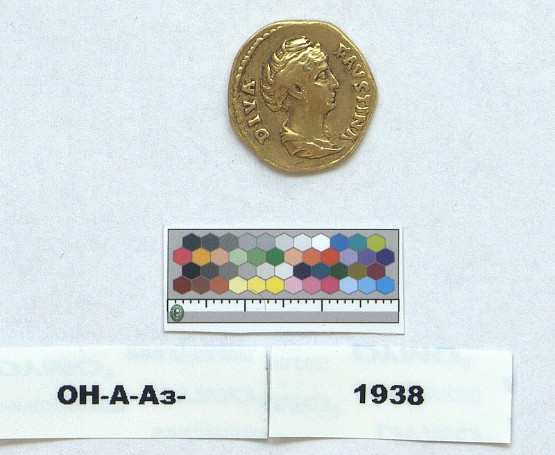 Римская империя · Faustina the Elder · Aureus · I в., Федеральное государственное бюджетное учреждение культуры "Государственный Эрмитаж"