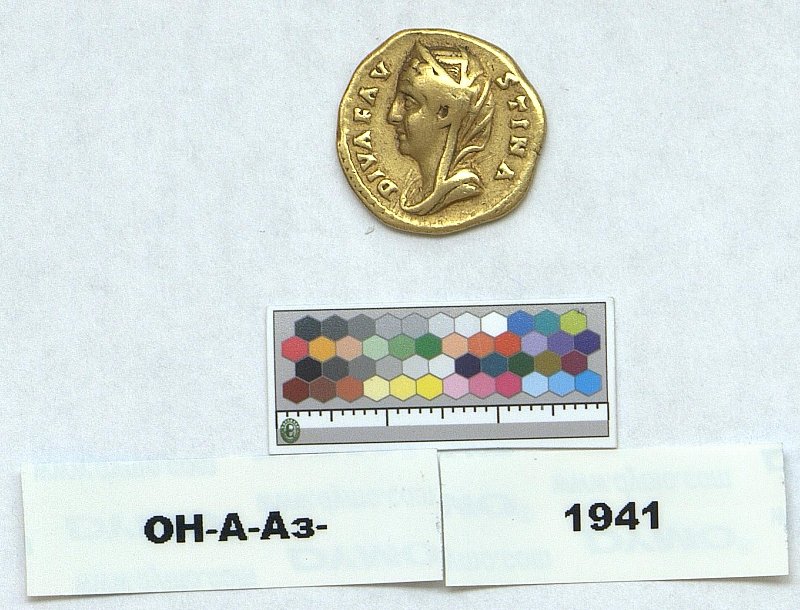 Римская империя · Faustina the Elder · Aureus · I в., Федеральное государственное бюджетное учреждение культуры "Государственный Эрмитаж"