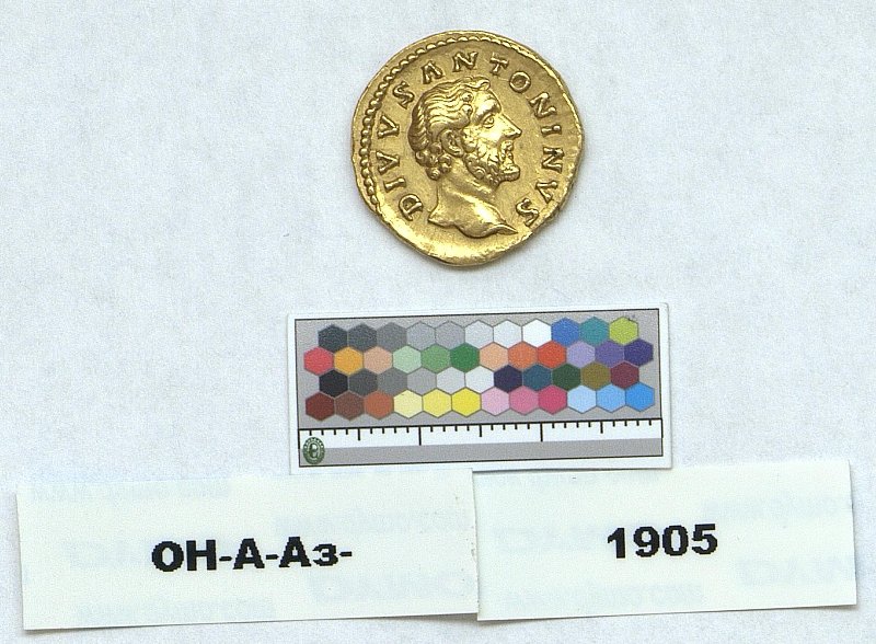 Римская империя · Antoninus Pius · Aureus · I в., Федеральное государственное бюджетное учреждение культуры "Государственный Эрмитаж"
