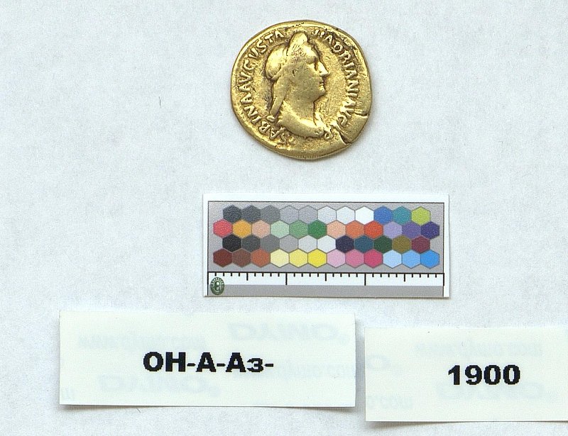 Римская империя · Sabina · Aureus · I в., Федеральное государственное бюджетное учреждение культуры "Государственный Эрмитаж"