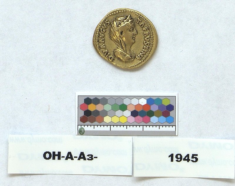 Римская империя · Faustina the Elder · Aureus · I в., Федеральное государственное бюджетное учреждение культуры "Государственный Эрмитаж"