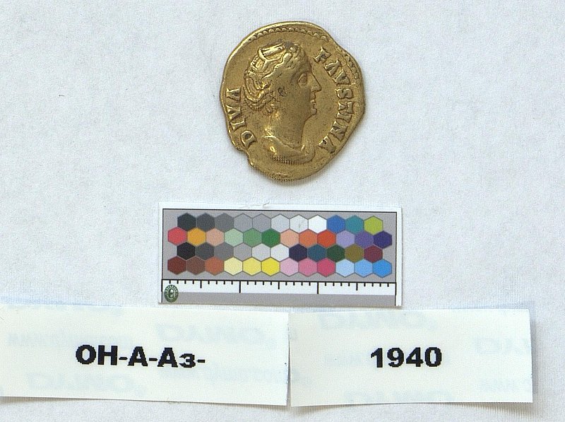 Римская империя · Faustina the Elder · Aureus · I в., Федеральное государственное бюджетное учреждение культуры "Государственный Эрмитаж"