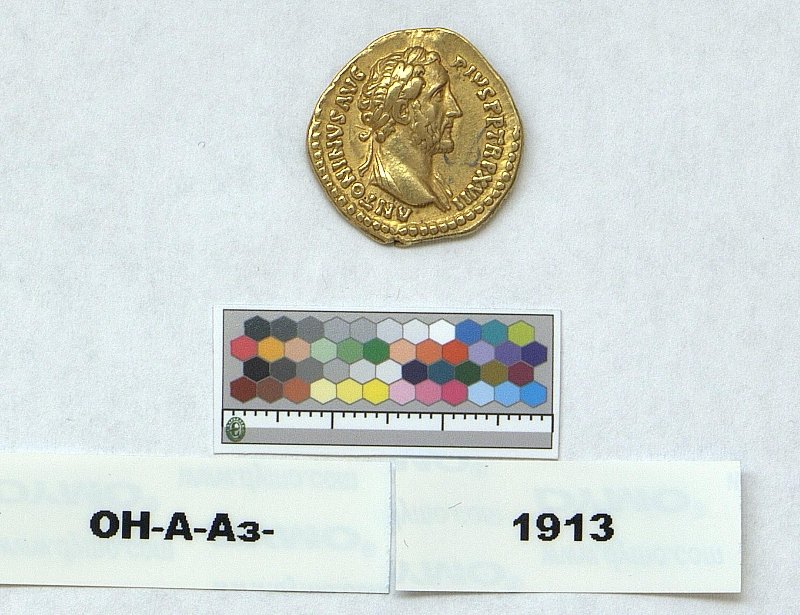 Римская империя · Antoninus Pius · Aureus · I в., Федеральное государственное бюджетное учреждение культуры "Государственный Эрмитаж"