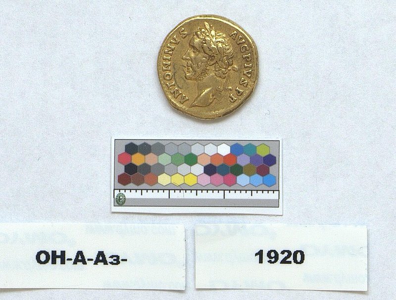 Римская империя · Antoninus Pius · Aureus · I в., Федеральное государственное бюджетное учреждение культуры "Государственный Эрмитаж"