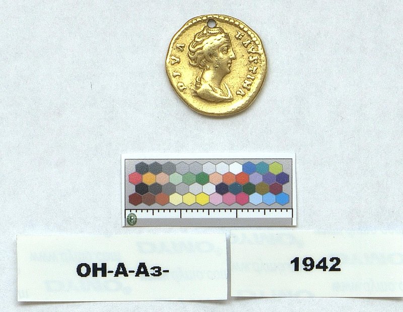 Римская империя · Faustina the Elder · Aureus · I в., Федеральное государственное бюджетное учреждение культуры "Государственный Эрмитаж"