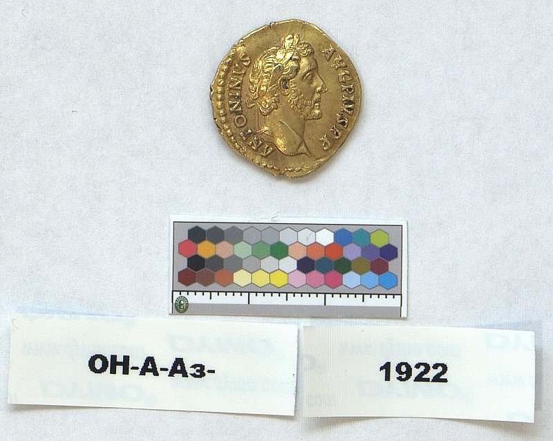 Римская империя · Antoninus Pius · Aureus · I в., Федеральное государственное бюджетное учреждение культуры "Государственный Эрмитаж"