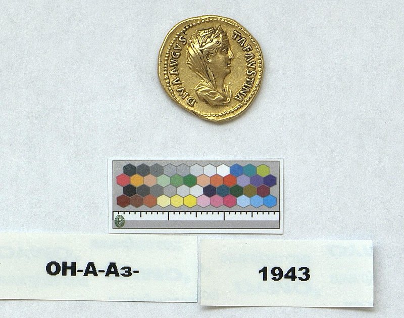 Римская империя · Faustina the Elder · Aureus · I в., Федеральное государственное бюджетное учреждение культуры "Государственный Эрмитаж"