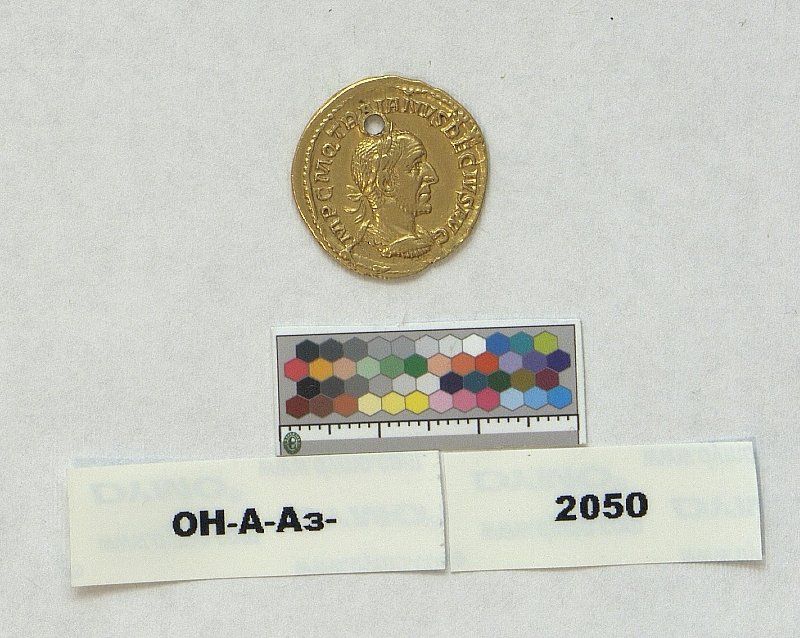 Римская империя · Trajan Decius · Aureus · II в., Федеральное государственное бюджетное учреждение культуры "Государственный Эрмитаж"