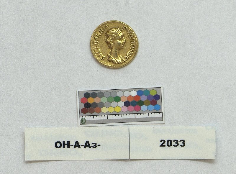 аверс Римская империя · Sallustia Orbiana · Aureus · II в.