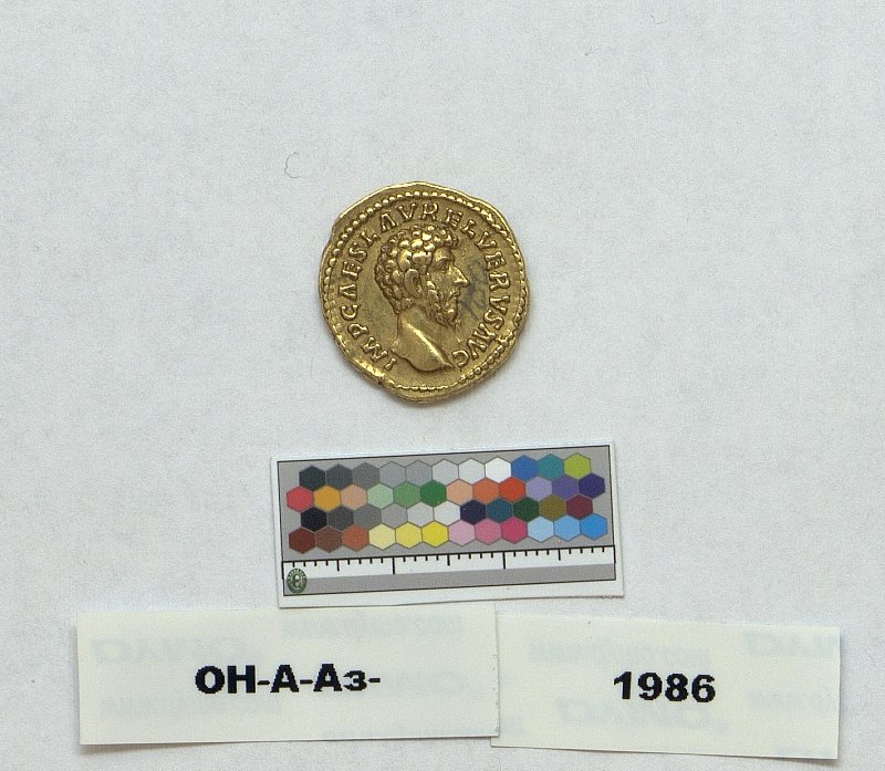 Римская империя · Lucius Verus · Aureus · I в., Федеральное государственное бюджетное учреждение культуры "Государственный Эрмитаж"