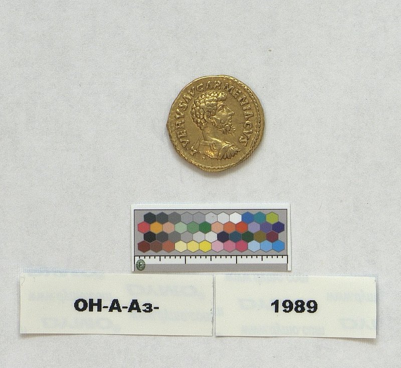 Римская империя · Lucius Verus · Aureus · I в., Федеральное государственное бюджетное учреждение культуры "Государственный Эрмитаж"