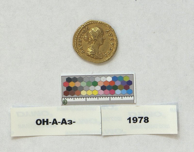 Римская империя · Faustina the Younger · Aureus · I в., Федеральное государственное бюджетное учреждение культуры "Государственный Эрмитаж"