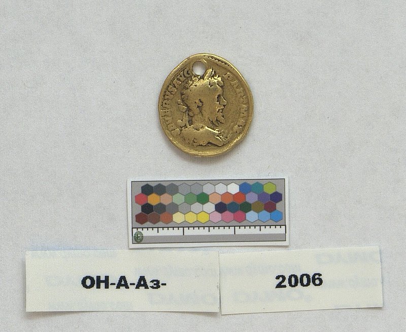 Римская империя · Septimius Severus · Aureus · I в., Федеральное государственное бюджетное учреждение культуры "Государственный Эрмитаж"
