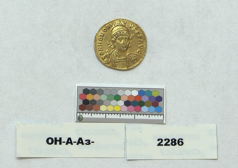 Римская империя · Honorius · Solidus · III в., Федеральное государственное бюджетное учреждение культуры "Государственный Эрмитаж"
