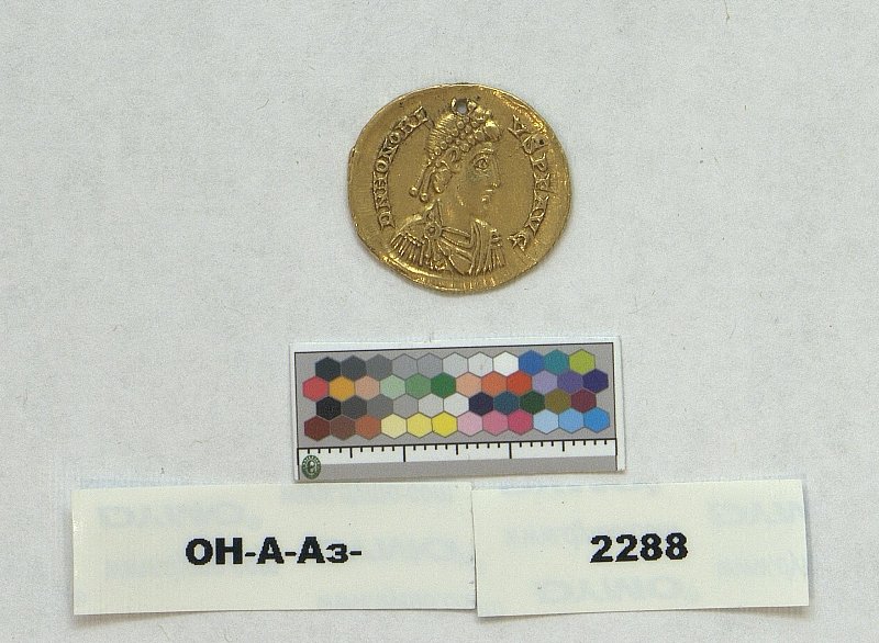 Римская империя · Honorius · Solidus · III в., Федеральное государственное бюджетное учреждение культуры "Государственный Эрмитаж"