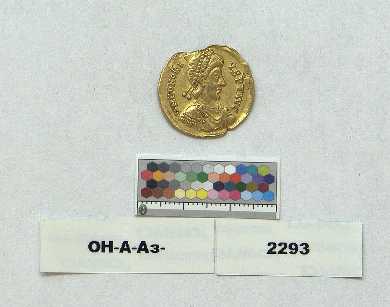 Римская империя · Honorius · Solidus · III в., Федеральное государственное бюджетное учреждение культуры "Государственный Эрмитаж"