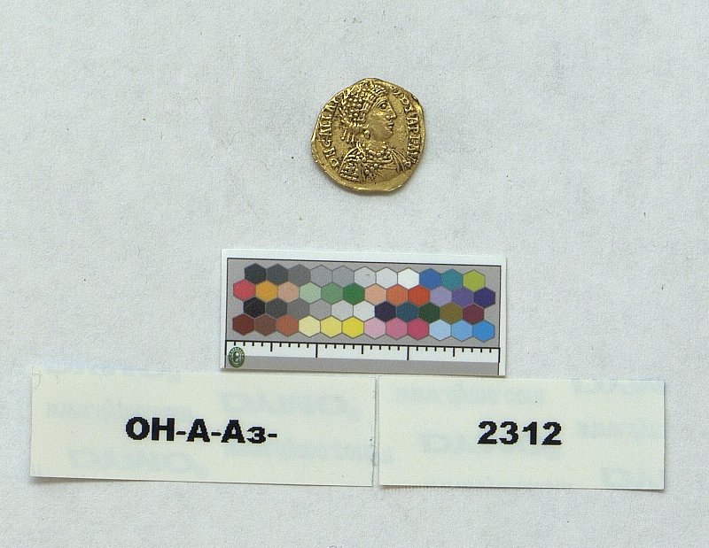аверс Римская империя · Galla Placidia · Tremissis · IV в.