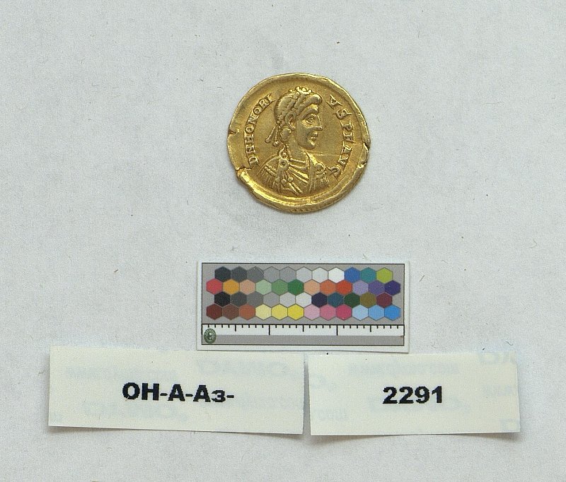 Римская империя · Honorius · Solidus · III в., Федеральное государственное бюджетное учреждение культуры "Государственный Эрмитаж"