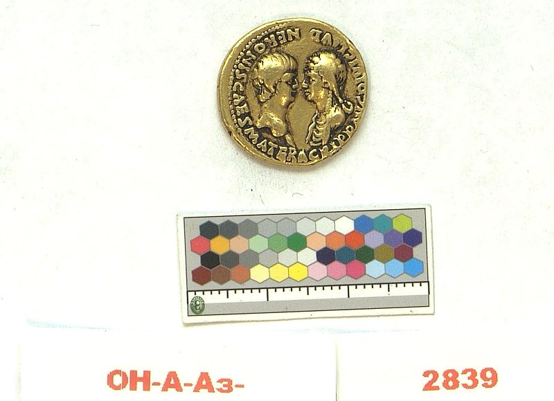 Античная монета · Aureus · I в., Федеральное государственное бюджетное учреждение культуры "Государственный Эрмитаж"
