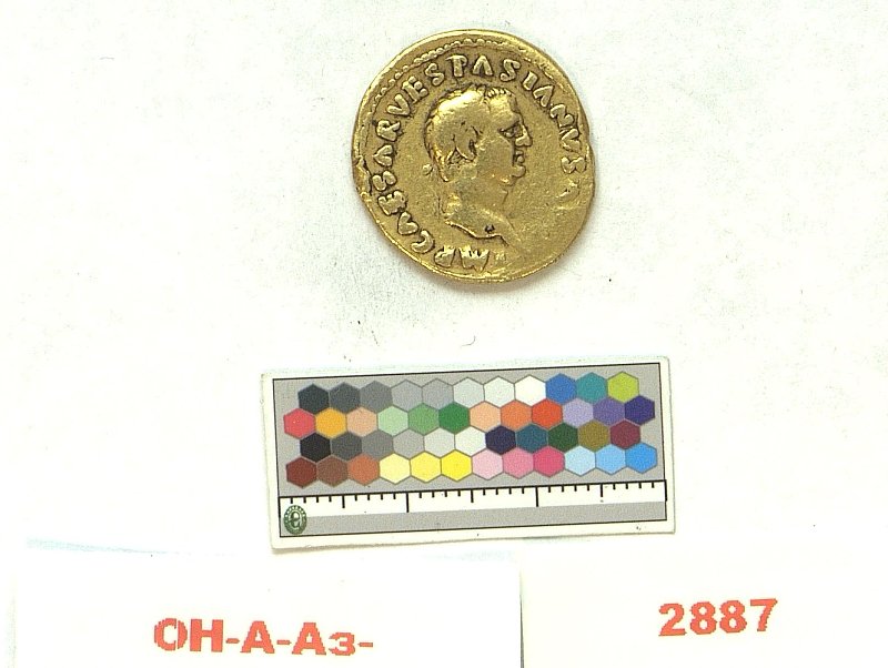 Римская империя · Vespasian · Aureus · I в., Федеральное государственное бюджетное учреждение культуры "Государственный Эрмитаж"