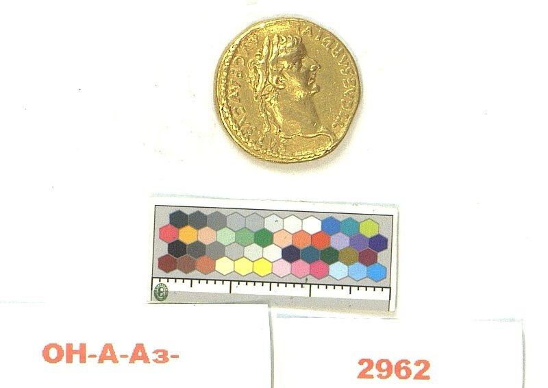Римская империя · Tiberius · Aureus · I в., Федеральное государственное бюджетное учреждение культуры "Государственный Эрмитаж"