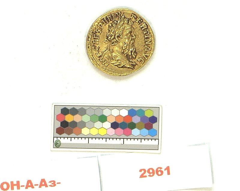 Римская империя · Pertinax · Aureus · I в., Федеральное государственное бюджетное учреждение культуры "Государственный Эрмитаж"