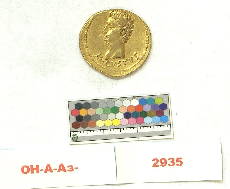 Римская империя · Augustus · Aureus · I в. до н. э., Федеральное государственное бюджетное учреждение культуры "Государственный Эрмитаж"