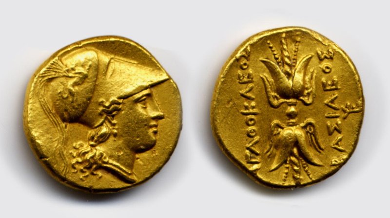 Античная монета · Agathocles of Syracuse · III в. до н. э., Федеральное государственное бюджетное учреждение культуры "Государственный Эрмитаж"