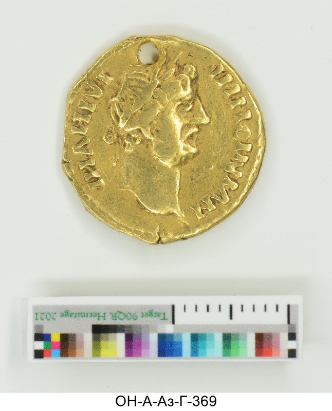 Античная монета · Aureus · III в., Федеральное государственное бюджетное учреждение культуры "Государственный Эрмитаж"