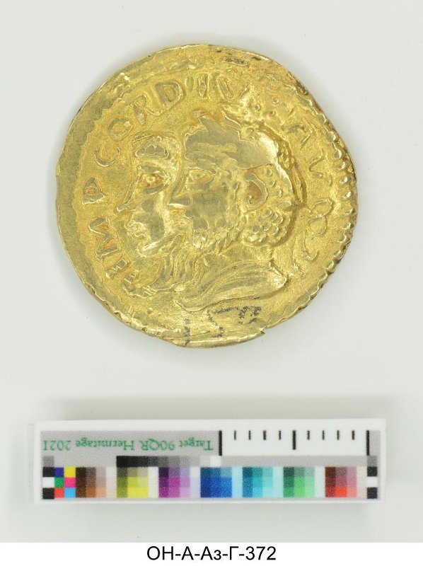 Античная монета · Aureus · III в., Федеральное государственное бюджетное учреждение культуры "Государственный Эрмитаж"