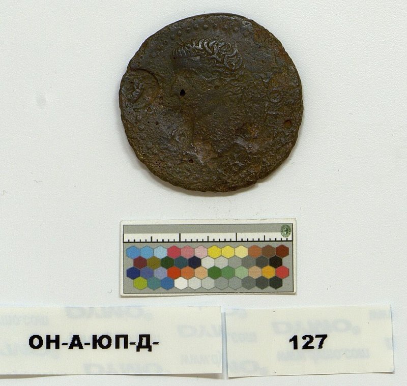 Античная монета · Tiberius · I в., Федеральное государственное бюджетное учреждение культуры "Государственный Эрмитаж"