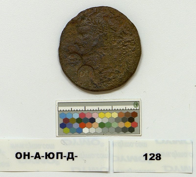 Античная монета · Tiberius · I в., Федеральное государственное бюджетное учреждение культуры "Государственный Эрмитаж"