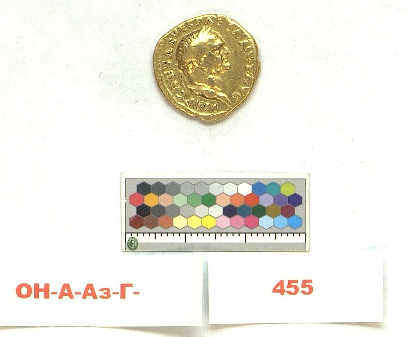 аверс Римская империя · Vespasian · Aureus · I в.