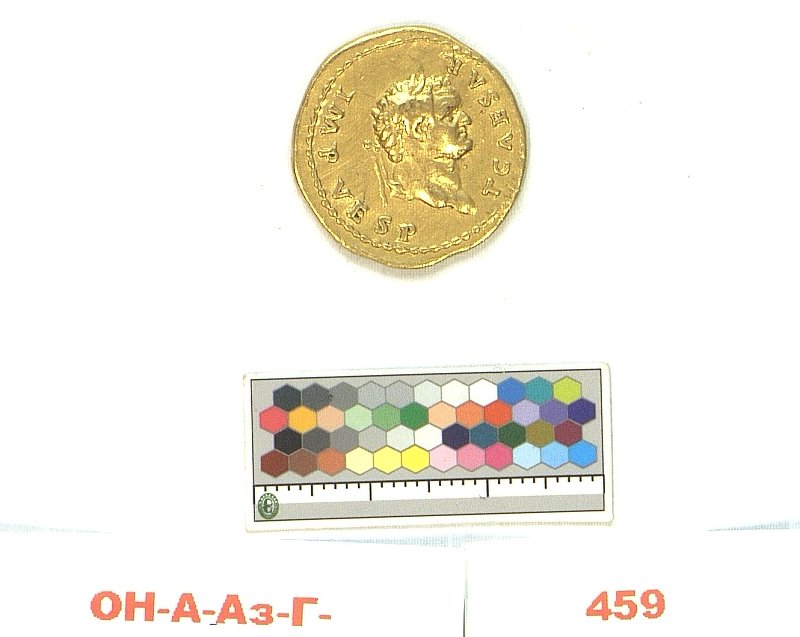 Римская империя · Titus · Aureus · I в., Федеральное государственное бюджетное учреждение культуры "Государственный Эрмитаж"