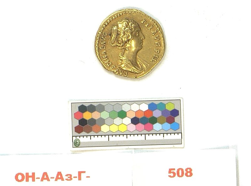Римская империя · Faustina the Younger · Aureus · I в., Федеральное государственное бюджетное учреждение культуры "Государственный Эрмитаж"