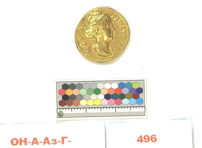 Римская империя · Faustina the Elder · Aureus · I в., Федеральное государственное бюджетное учреждение культуры "Государственный Эрмитаж"