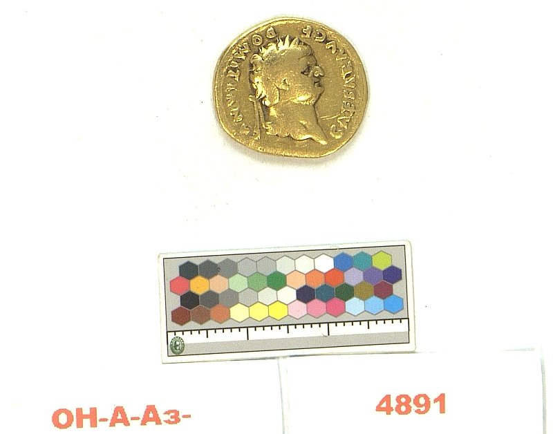 Римская империя · Domitian · Aureus · I в., Федеральное государственное бюджетное учреждение культуры "Государственный Эрмитаж"
