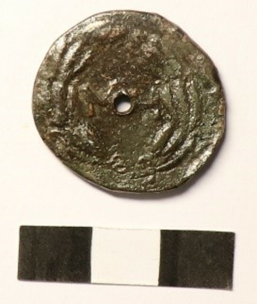 Античная монета · Sestertius · I в., аверс, Краснодарский государственный историко-археологический музей-заповедник им. Е.Д. Фелицына