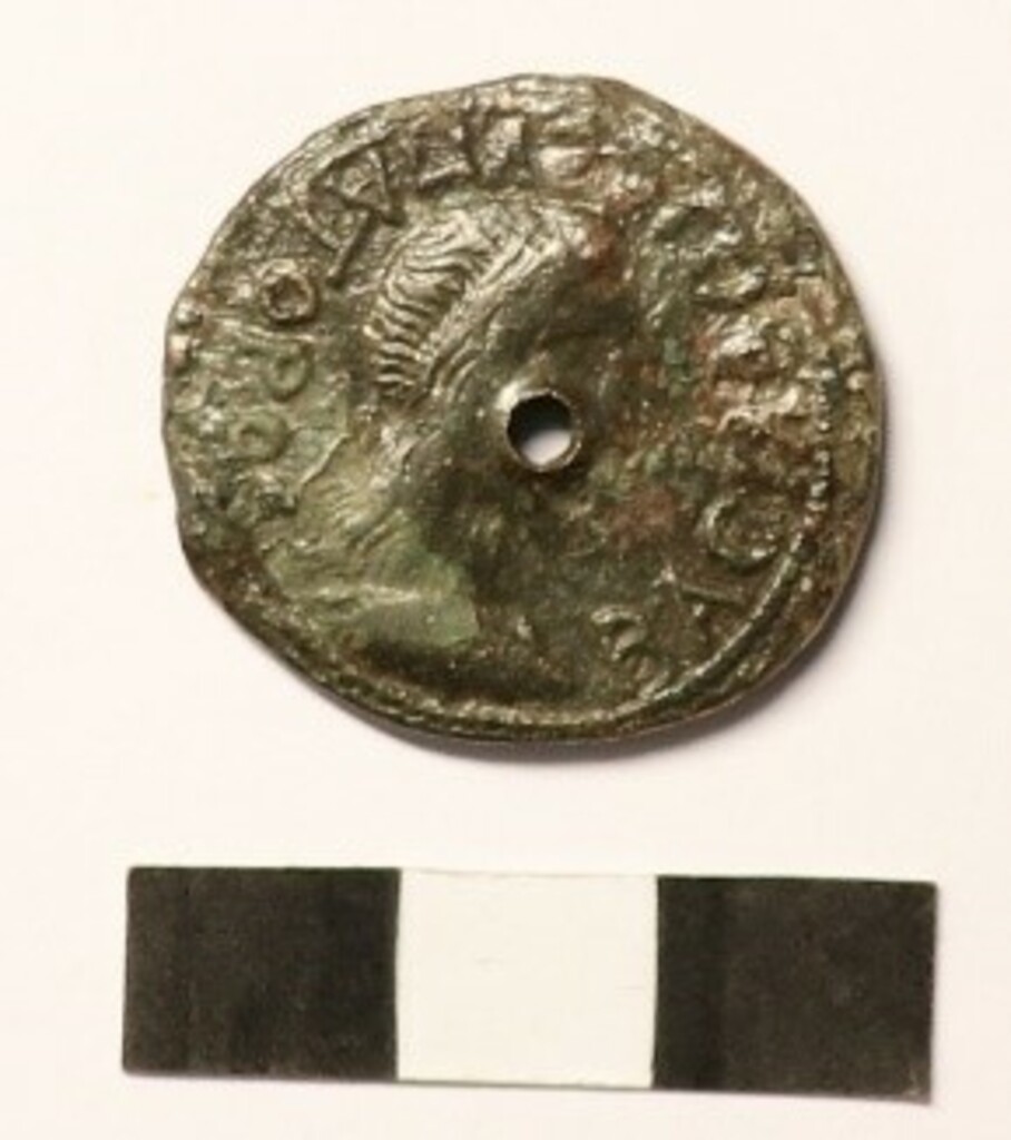 Античная монета · Sestertius · I в., реверс, Краснодарский государственный историко-археологический музей-заповедник им. Е.Д. Фелицына