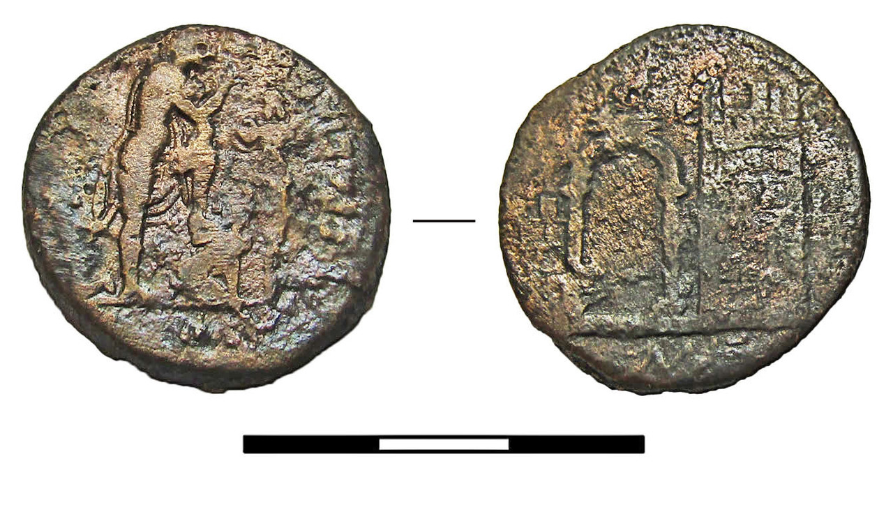 Античная монета · Sestertius · I в., Государственное бюджетное учреждение культуры Краснодарского края "Краснодарский государственный историко-археологический музей-заповедник им. Е.Д. Фелицына"