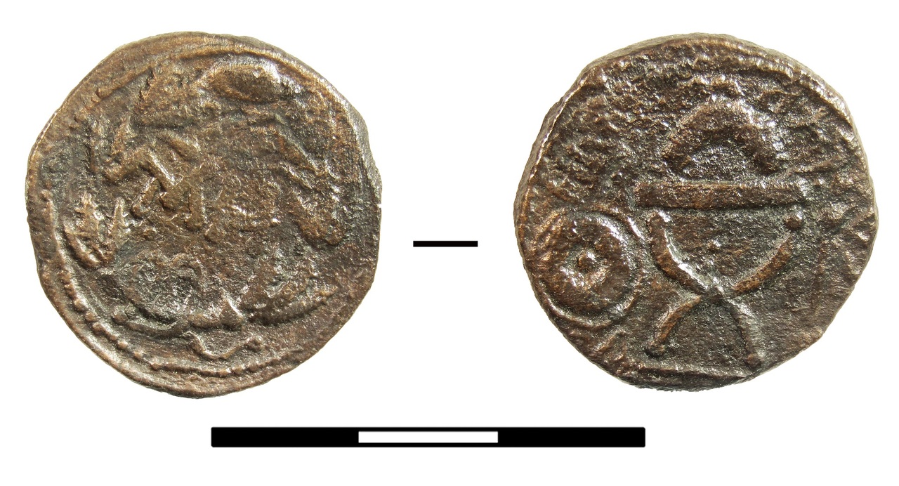 Античная монета · Sestertius · I в., Краснодарский государственный историко-археологический музей-заповедник им. Е.Д. Фелицына