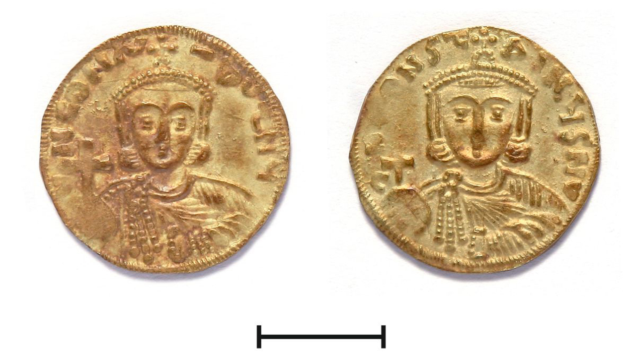аверс Подражание · Solidus · VII в.