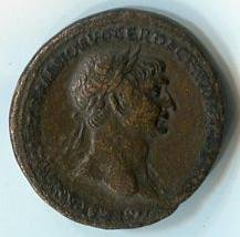 Античная монета · Sestertius · I в., аверс, Муниципальное бюджетное учреждение культуры "Устюженский краеведческий музей"