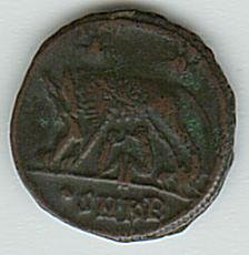 Античная монета · Follis · III в., аверс, Муниципальное бюджетное учреждение культуры "Устюженский краеведческий музей"