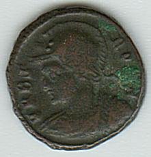 Античная монета · Follis · III в., реверс, Муниципальное бюджетное учреждение культуры "Устюженский краеведческий музей"