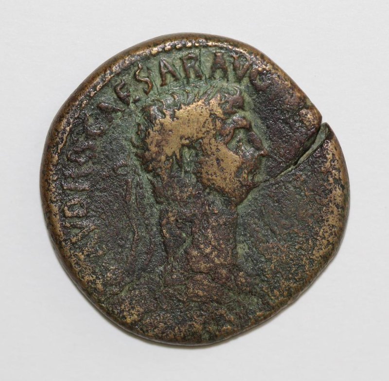 Античная монета · Sestertius · I в., Государственное бюджетное учреждение культуры Нижегородской области "Нижегородский государственный историко-архитектурный музей-заповедник"