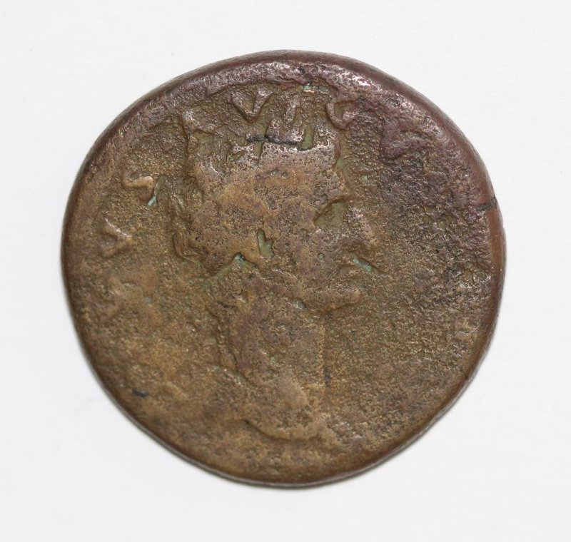 Античная монета · Sestertius · I в., Государственное бюджетное учреждение культуры Нижегородской области "Нижегородский государственный историко-архитектурный музей-заповедник"