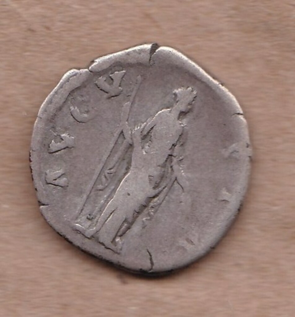 реверс Античная монета · Faustina the Elder · Denarius · I в.